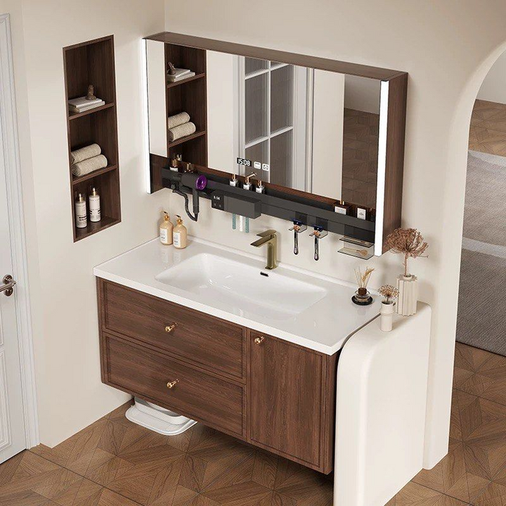 WILLOWAY Modern Walnut Vanity Sink - Cassa Haus Singapore