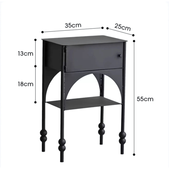 CALDRO Rustic Bedside Table - Cassa Haus Singapore