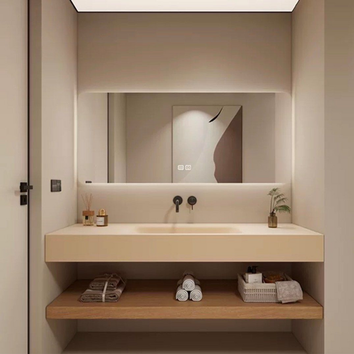 SADIE Japandi Bathroom Vanity Sink - Cassa Haus Singapore