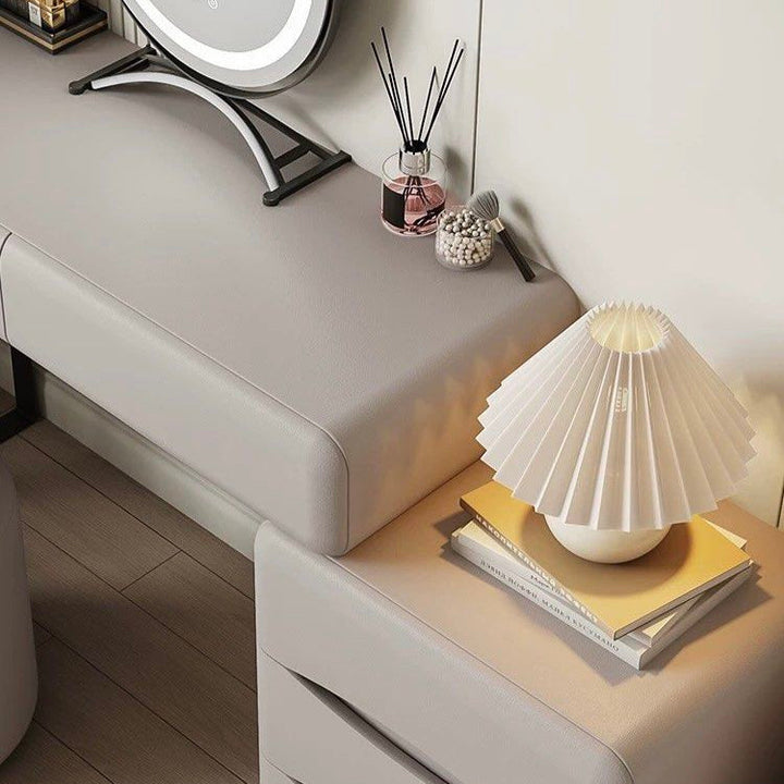 PELVARA Modern Leather Vanity Table - Cassa Haus Singapore