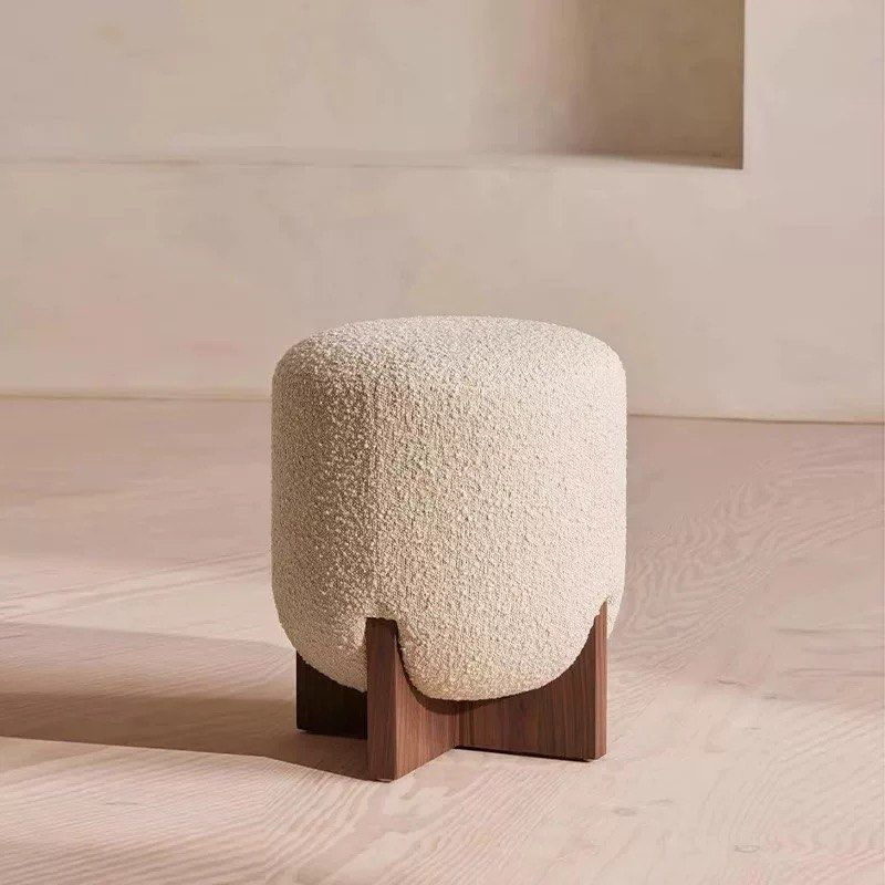 FERN Modern Boucle Vanity Stool - Cassa Haus Singapore