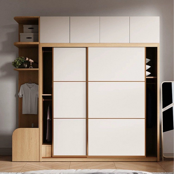 SORUKI Japandi Solid Wood Wardrobe - Cassa Haus Singapore