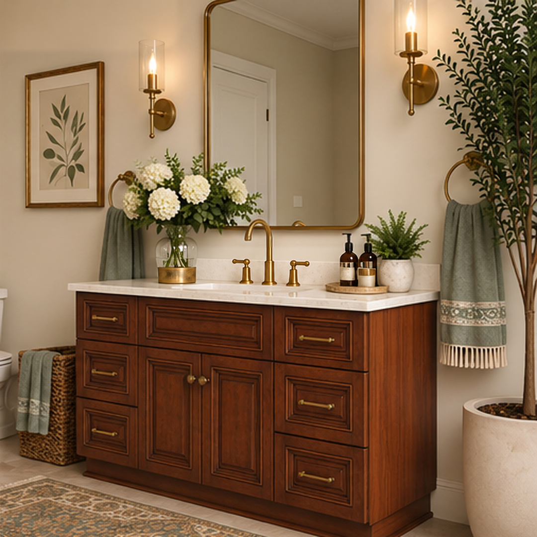 DREVA American Vintage Solid Wood Bathroom Vanity Set - Urban Mood Singapore