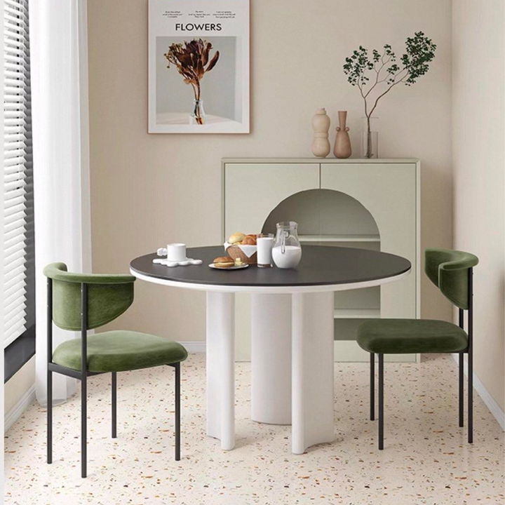 ASTRIS Modern Sintered Stone Round Dining Table - Cassa Haus Singapore