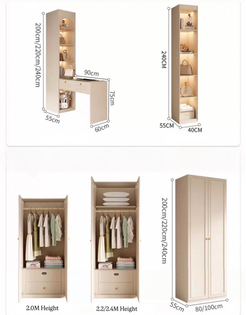 VALERIQUE Modern Victorian Wardrobe - Cassa Haus Singapore