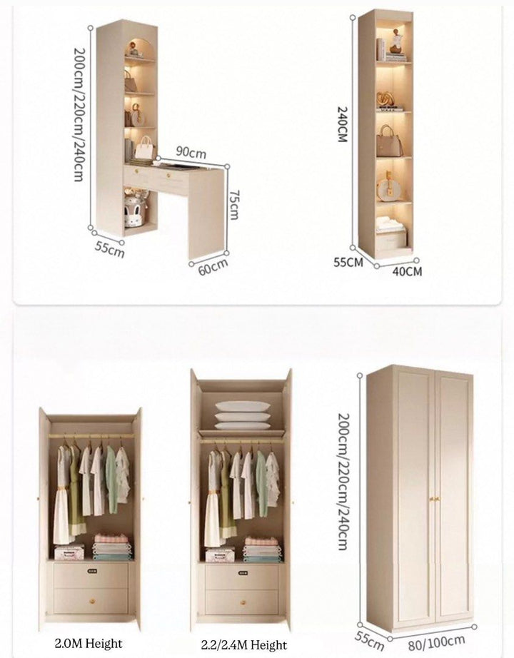 VALERIQUE Modern Victorian Wardrobe - Cassa Haus Singapore