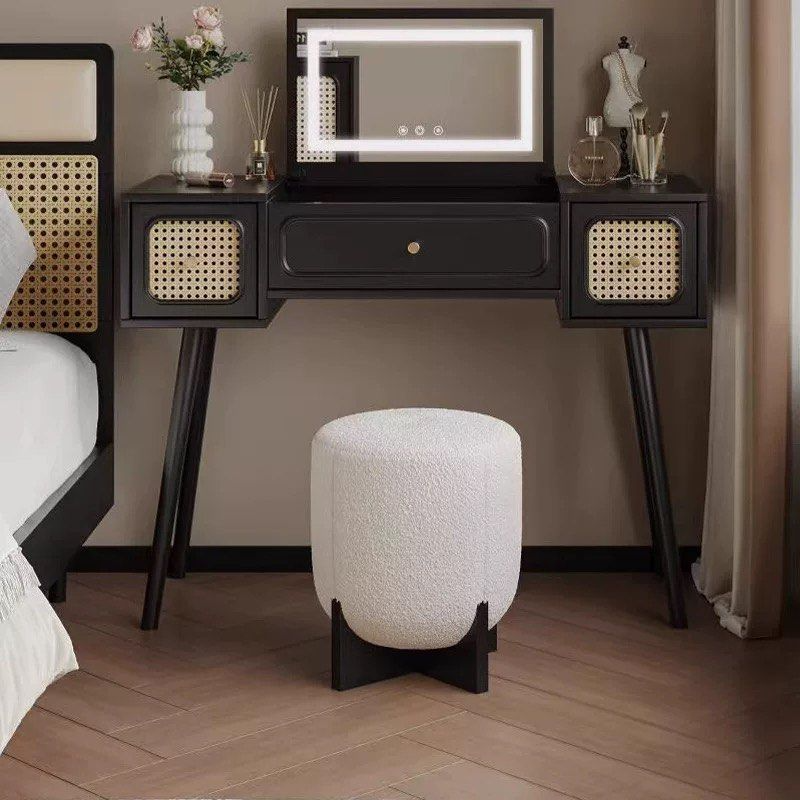 FERN Modern Boucle Vanity Stool - Cassa Haus Singapore