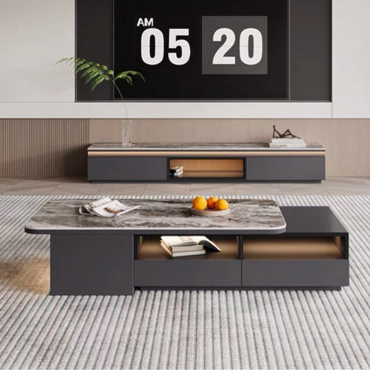 URVANE Modern Sintered Stone TV Console - Cassa Haus Singapore