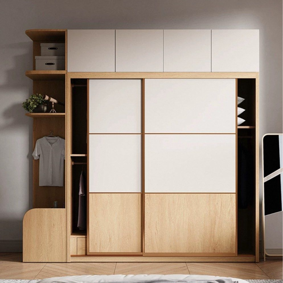 SORUKI Japandi Solid Wood Wardrobe - Cassa Haus Singapore