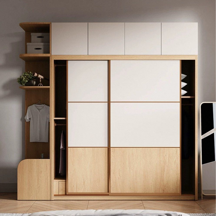 SORUKI Japandi Solid Wood Wardrobe - Cassa Haus Singapore