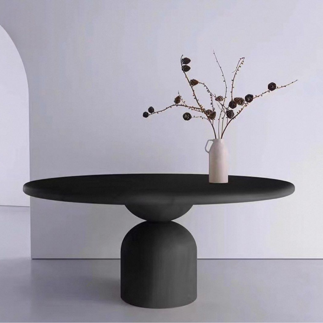 OAKHALO Modern Solid Wood Round Dining Table - Cassa Haus Singapore