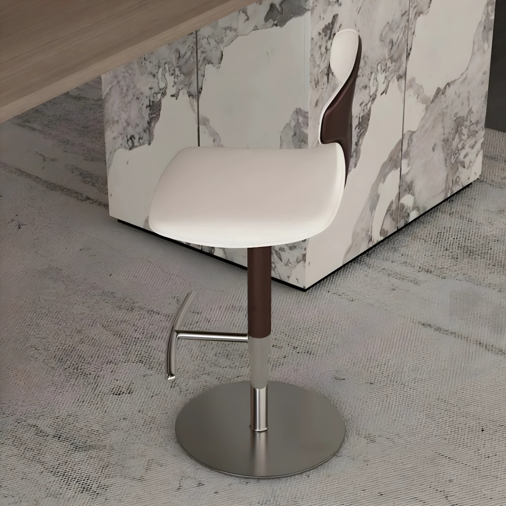 ISOLVAN Modern Leather Bar Stool - Cassa Haus Singapore