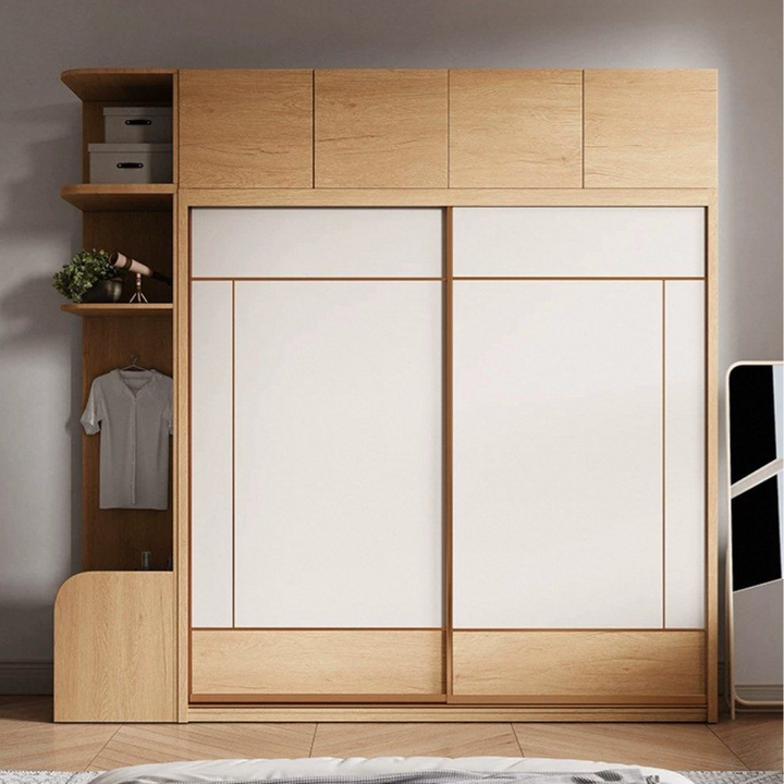 SORUKI Japandi Solid Wood Wardrobe - Cassa Haus Singapore
