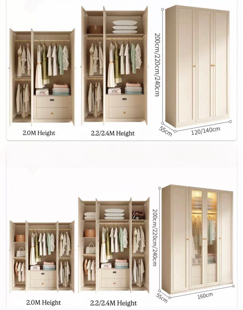VALERIQUE Modern Victorian Wardrobe - Cassa Haus Singapore