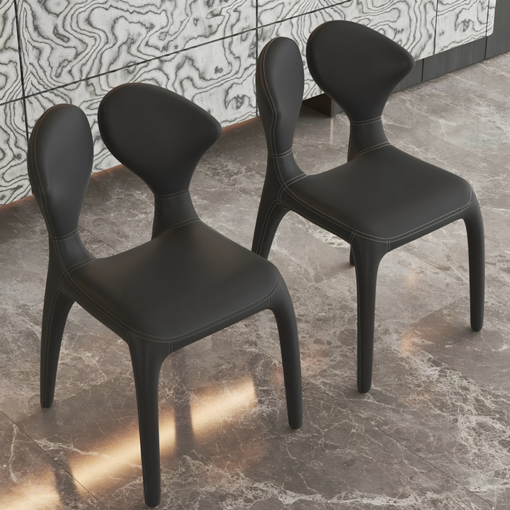 KORVAELIS Modern Leather Dining Chair - Urban Mood Singapore