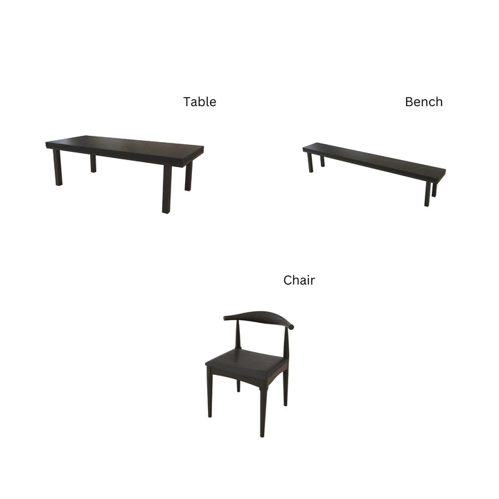 HARTWELL Modern Solid Wood Study Dining Table - Cassa Haus Singapore