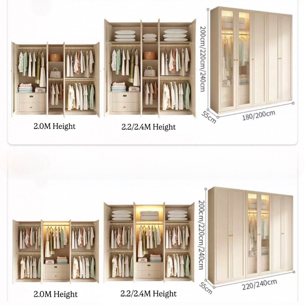 VALERIQUE Modern Victorian Wardrobe - Cassa Haus Singapore