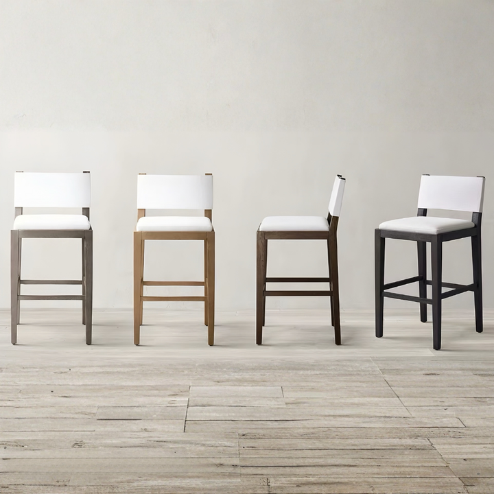 BRYVELL Modern Solid Wood Bar Stool - Cassa Haus Singapore