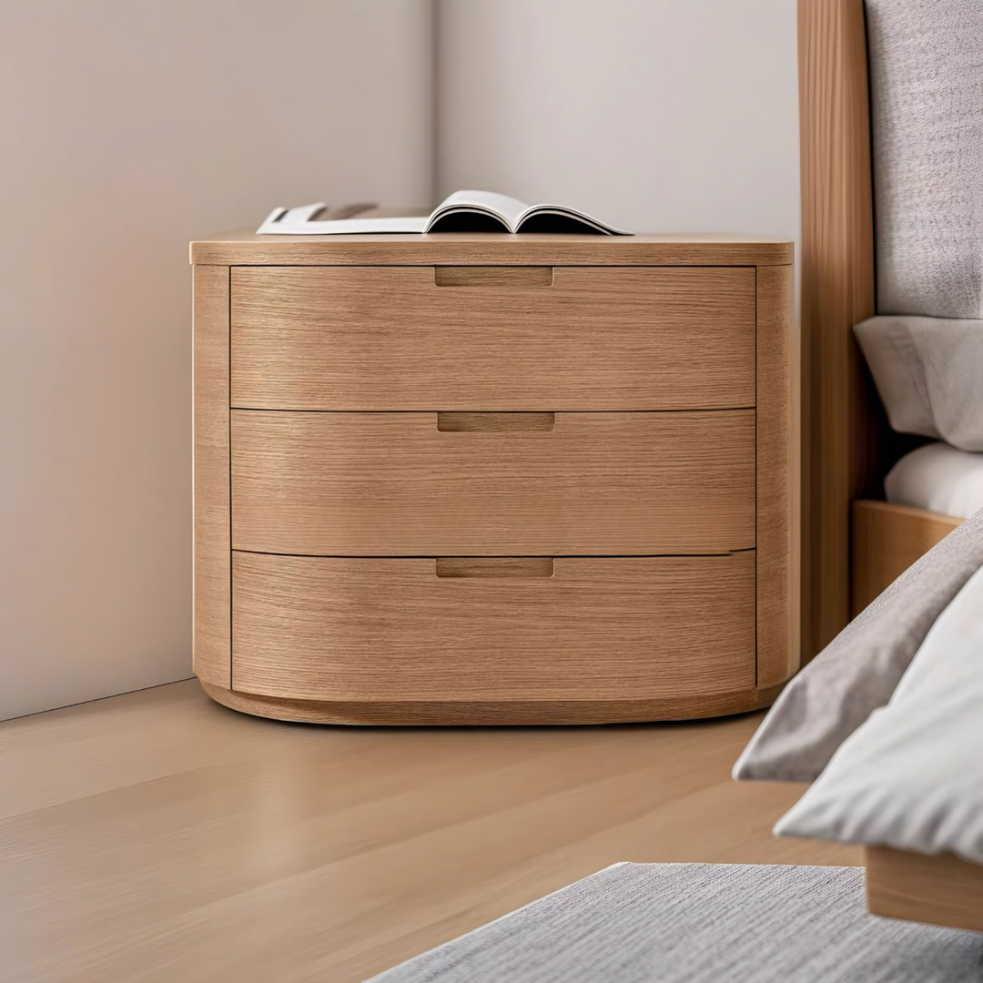 BRAVEN Modern Solid Wood Bedside Table - Cassa Haus Singapore