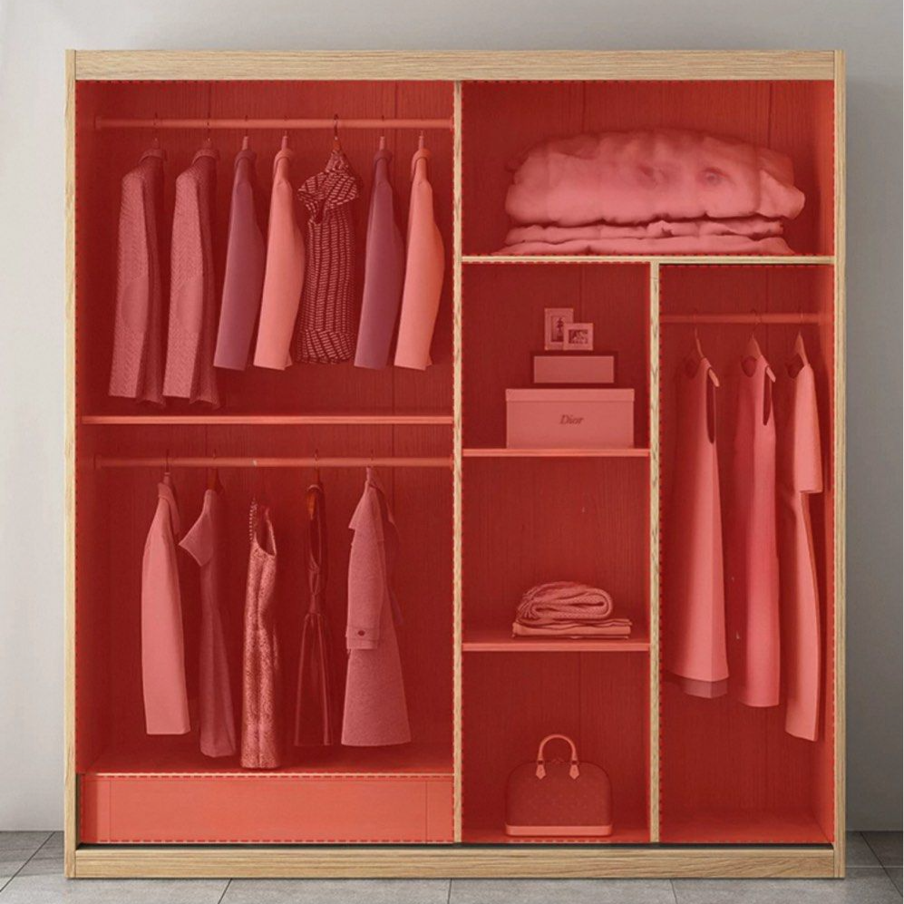 SORUKI Japandi Solid Wood Wardrobe - Cassa Haus Singapore