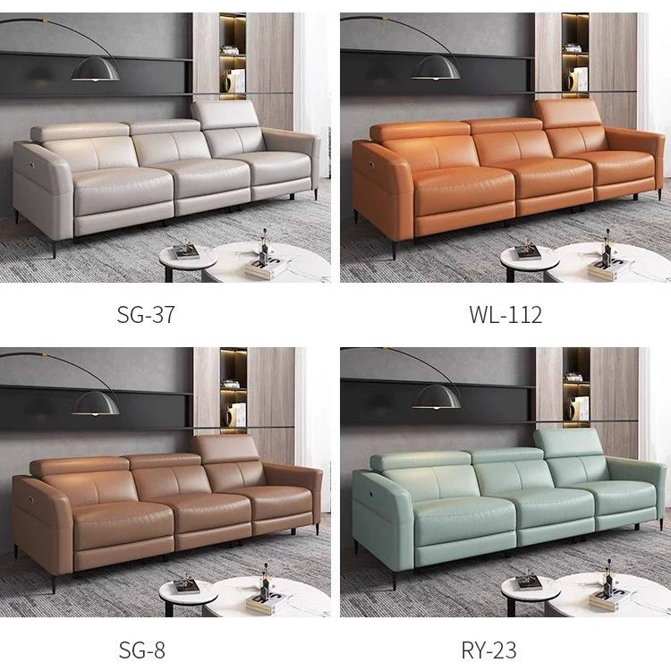 VEKTRA Sectional Electric Recliner Leather Sofa - Cassa Haus Singapore