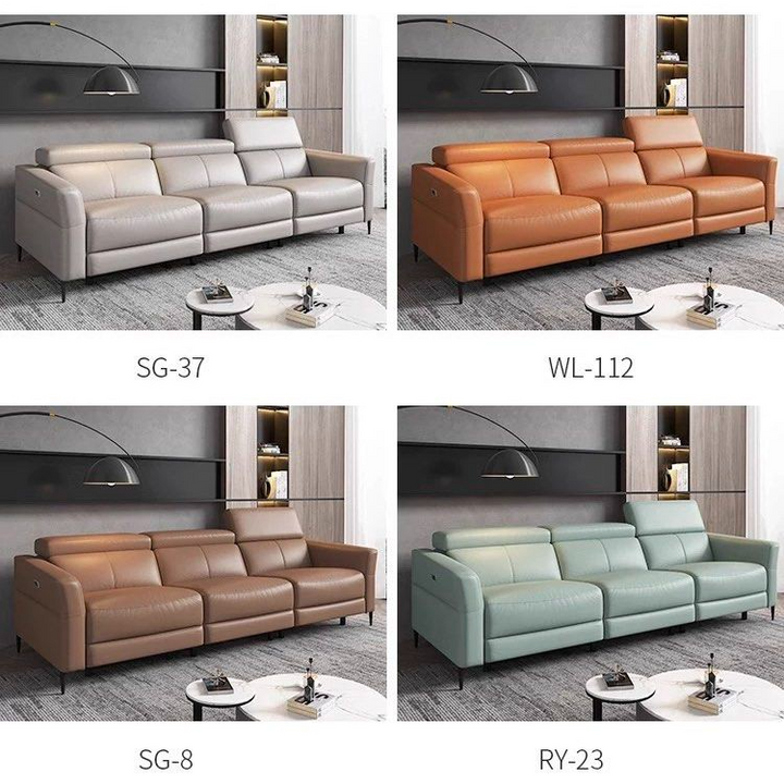 VEKTRA Sectional Electric Recliner Leather Sofa - Cassa Haus Singapore