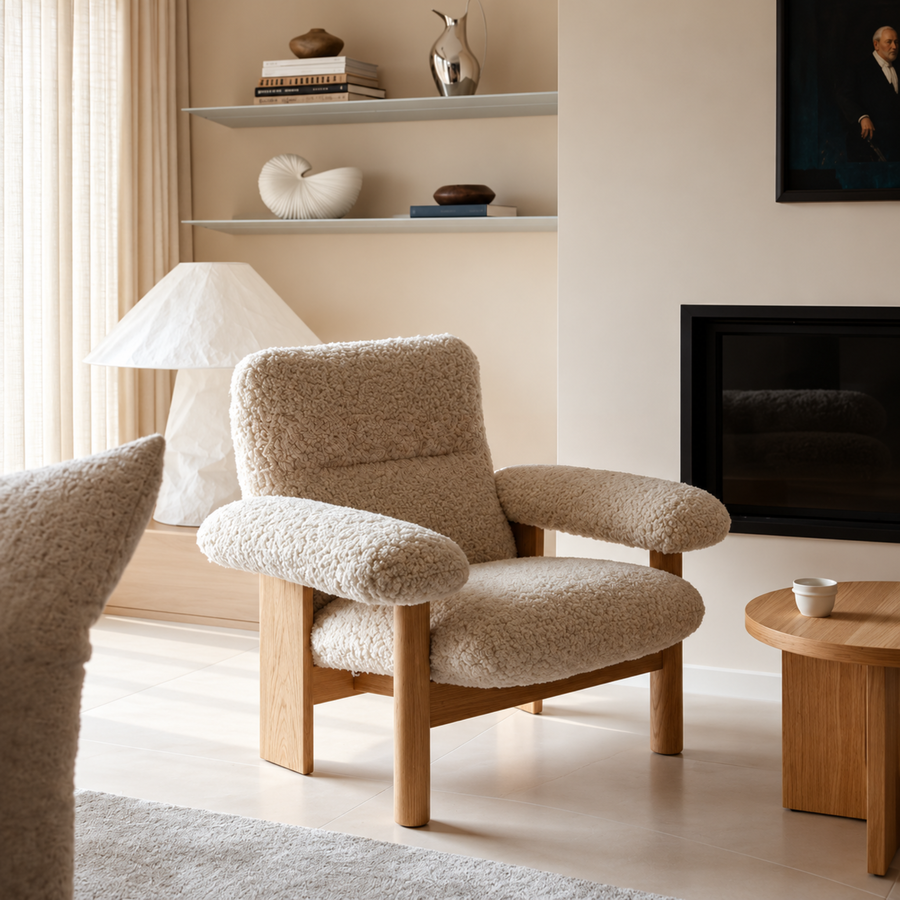 ARDON Modern Boucle Lounge Chair - Urban Mood Singapore