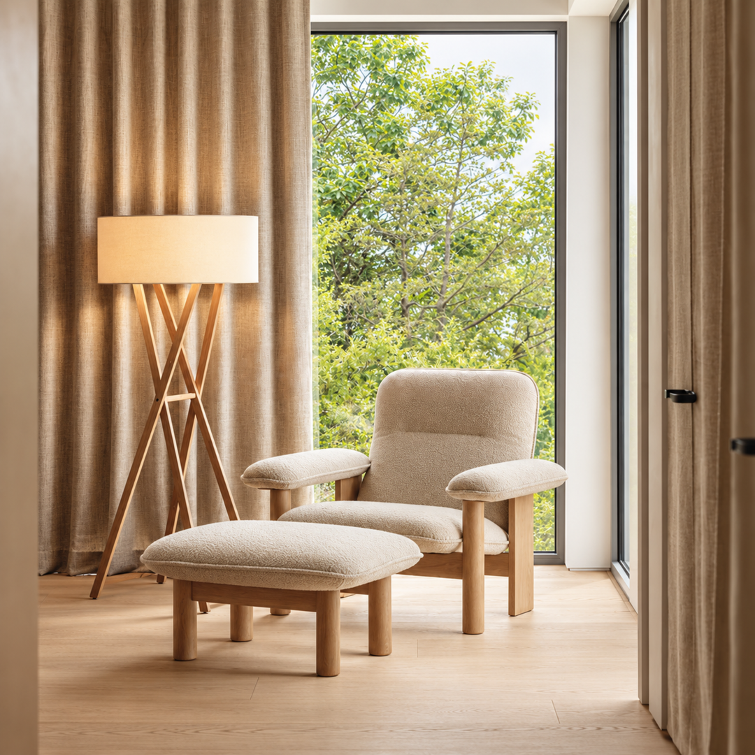 ARDON Modern Boucle Lounge Chair - Urban Mood Singapore