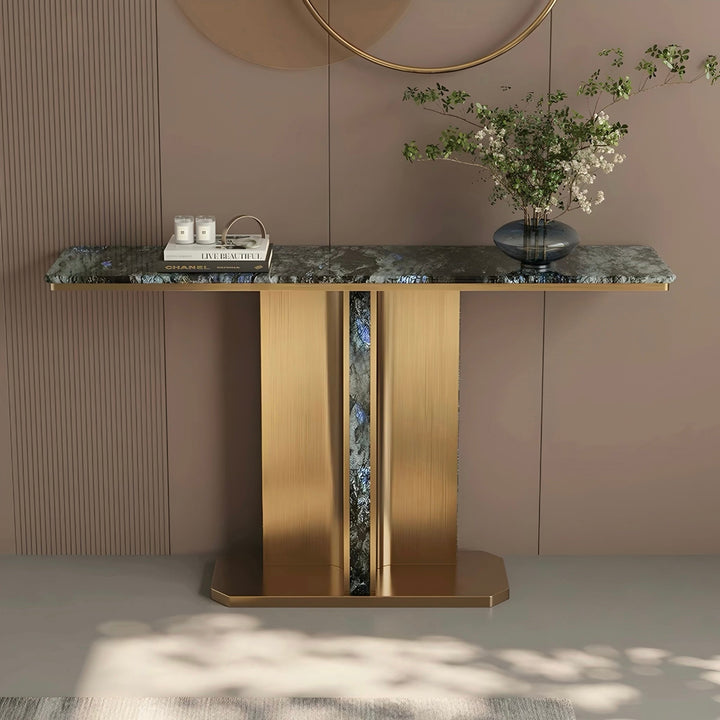 DORVANE Modern Natural Marble Console Table - Cassa Haus Singapore