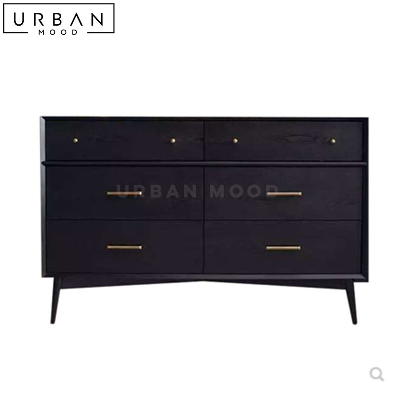 AARON Mid Century Solid Wood Sideboard