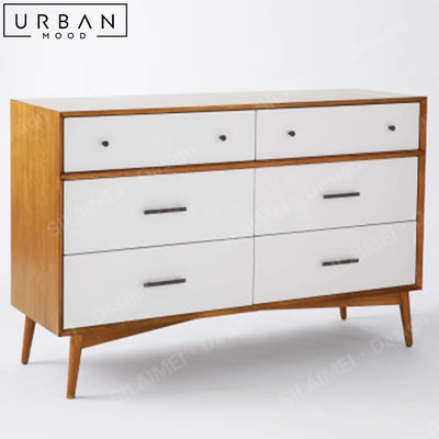 AARON Mid Century Solid Wood Sideboard