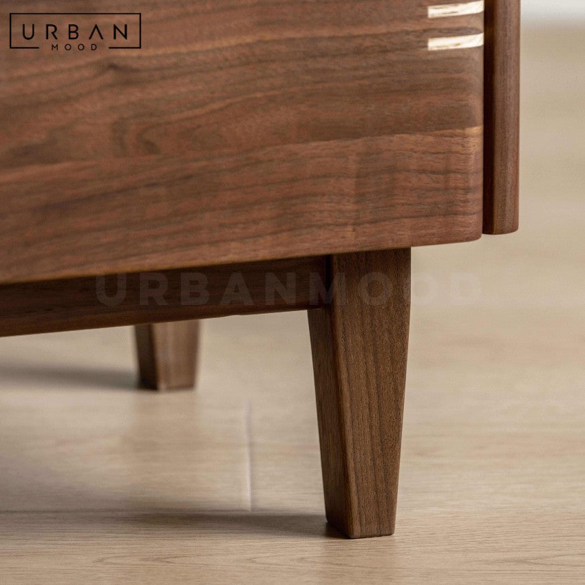 ABBEY Modern Solid Wood Bedside Table