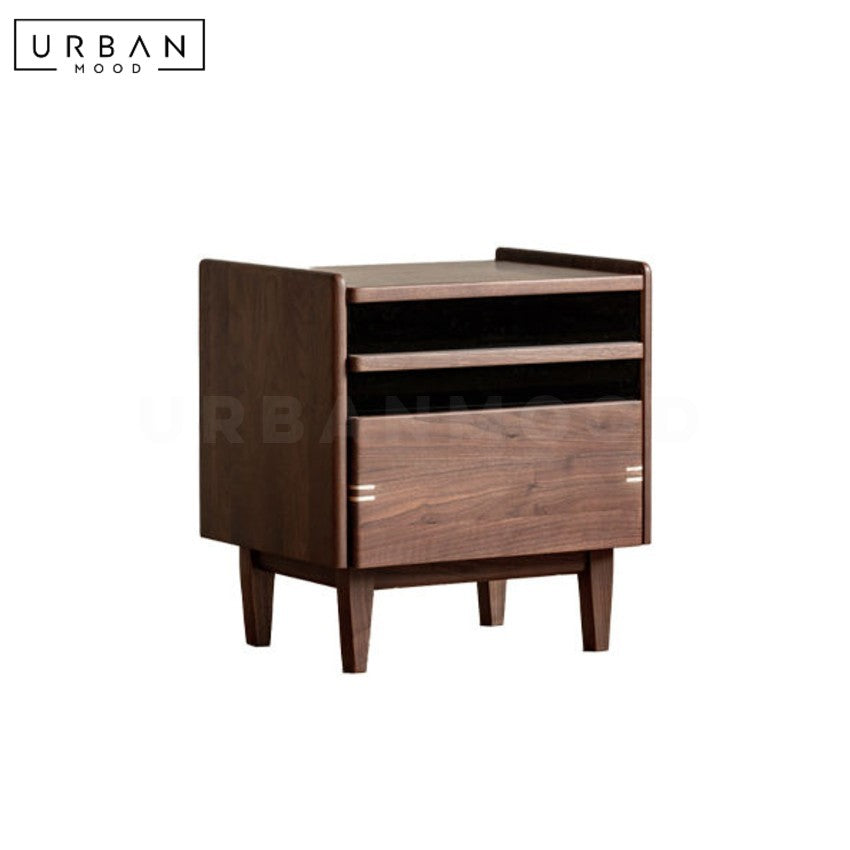ABBEY Modern Solid Wood Bedside Table