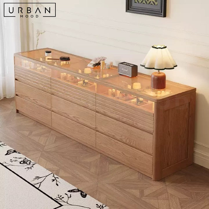 DALLA Japandi Solid Wood Chest of Drawers