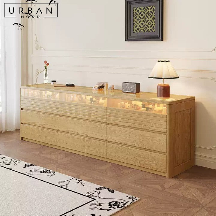 DALLA Japandi Solid Wood Chest of Drawers