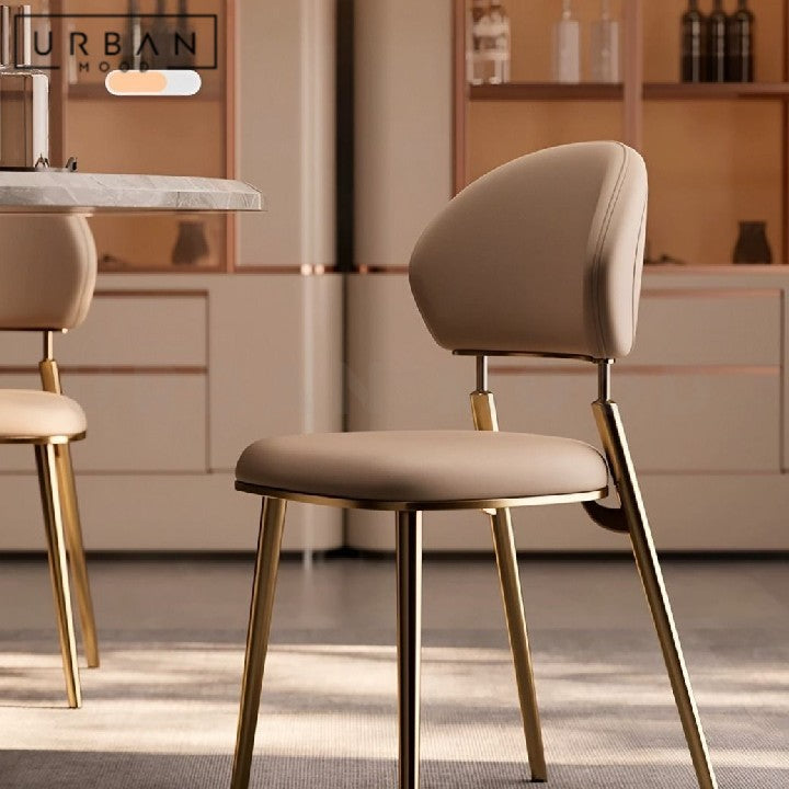 ABEBE Modern Leather Dining Chair