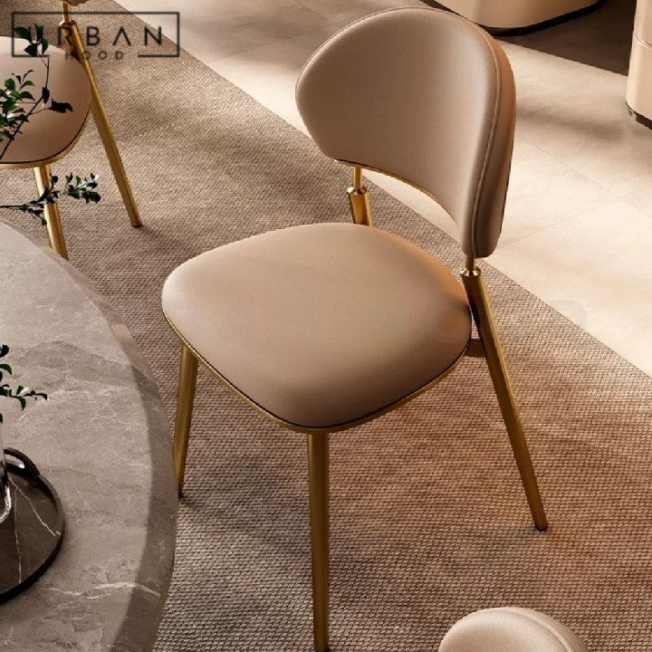 ABEBE Modern Leather Dining Chair