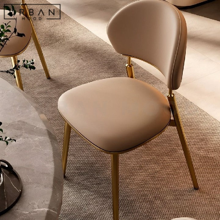 ABEBE Modern Leather Dining Chair