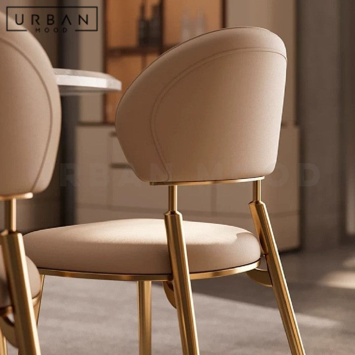 ABEBE Modern Leather Dining Chair