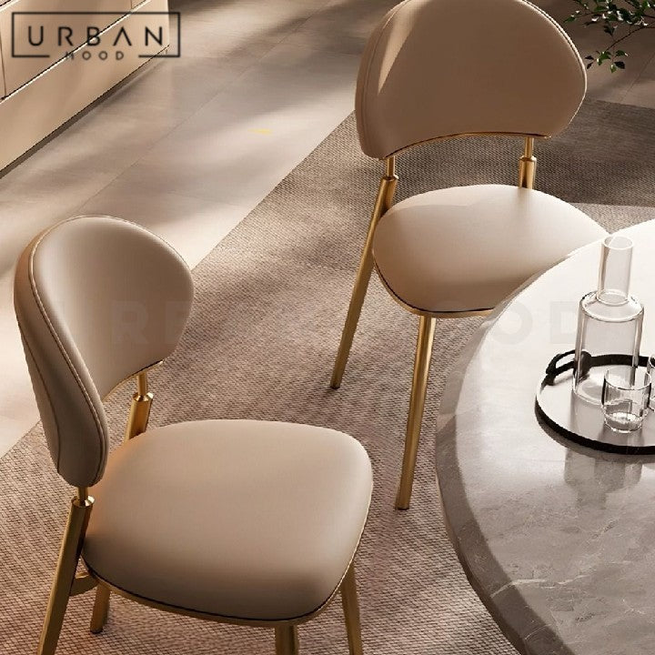 ABEBE Modern Leather Dining Chair