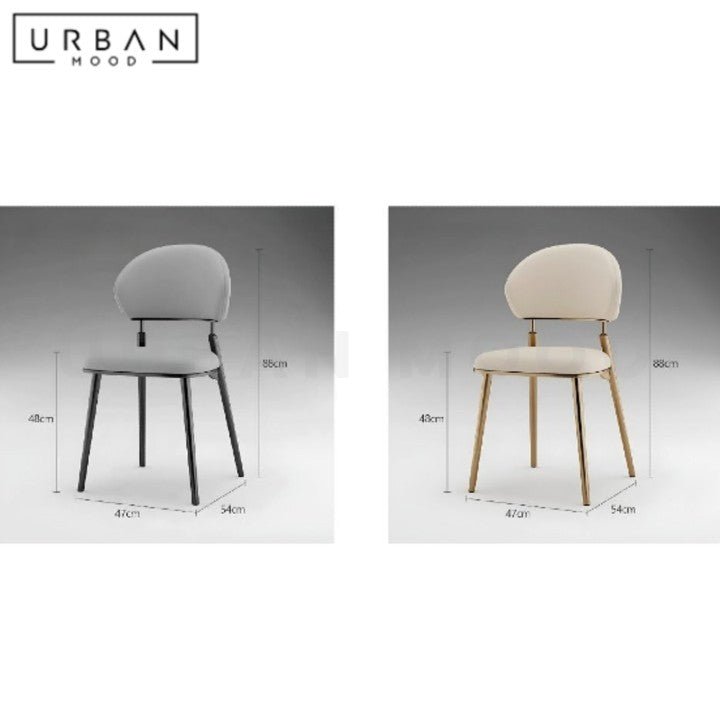 ABEBE Modern Leather Dining Chair