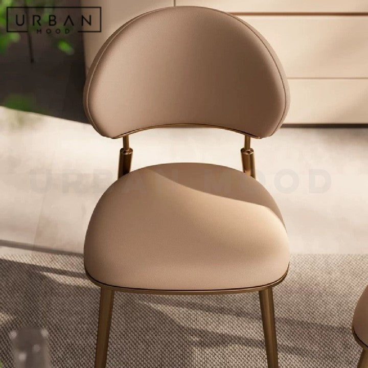 ABEBE Modern Leather Dining Chair