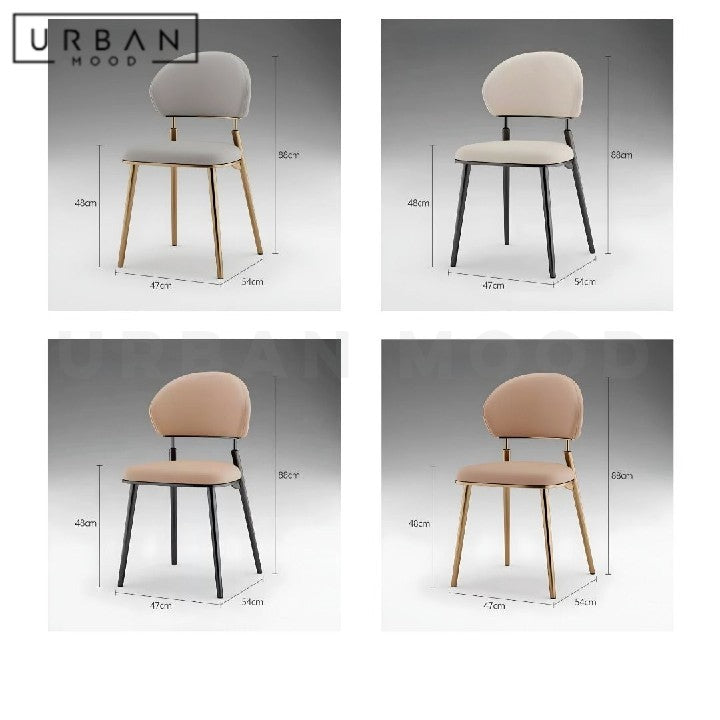 ABEBE Modern Leather Dining Chair
