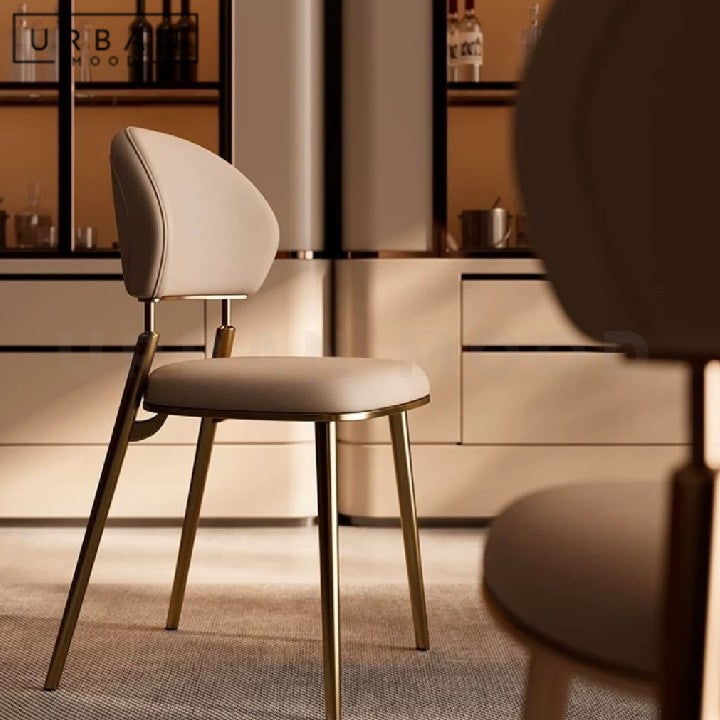 ABEBE Modern Leather Dining Chair