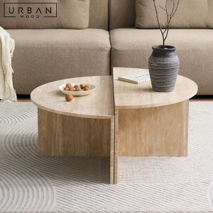 MOYA Wabi Sabi Travertine Coffee Table