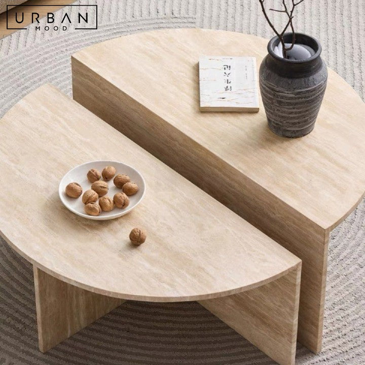 MOYA Wabi Sabi Travertine Coffee Table