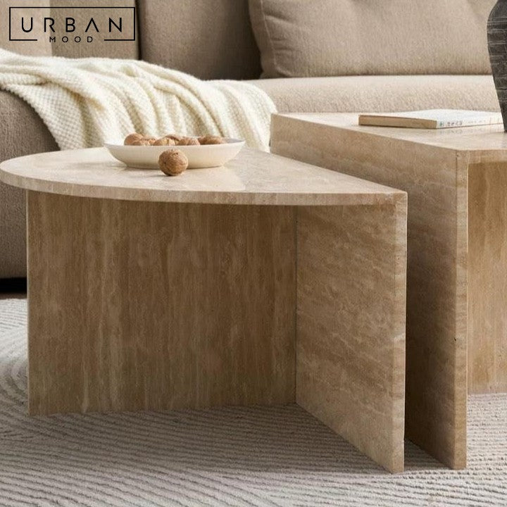 MOYA Wabi Sabi Travertine Coffee Table