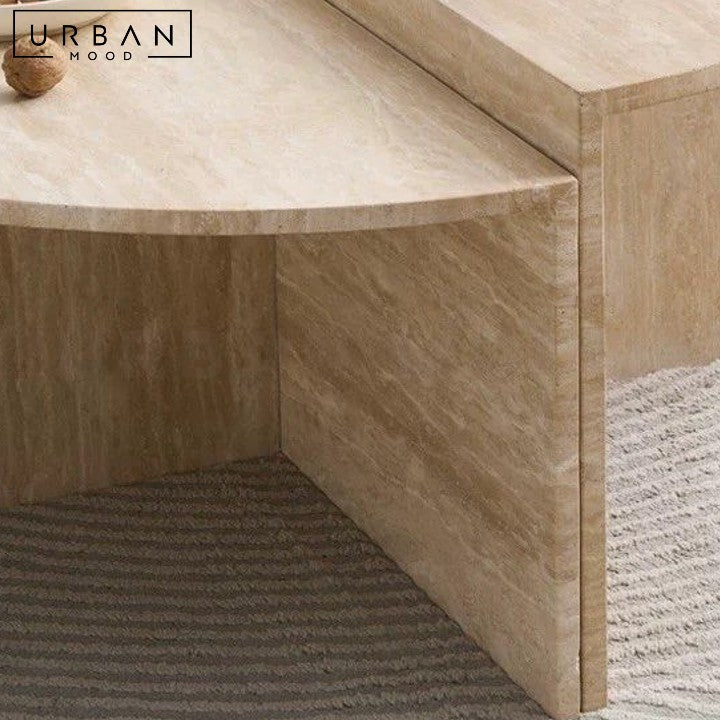 MOYA Wabi Sabi Travertine Coffee Table