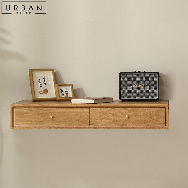 Floating Study Table Fixing Table ADA Modern Solid Wood Floating Study Table – Urban Mood