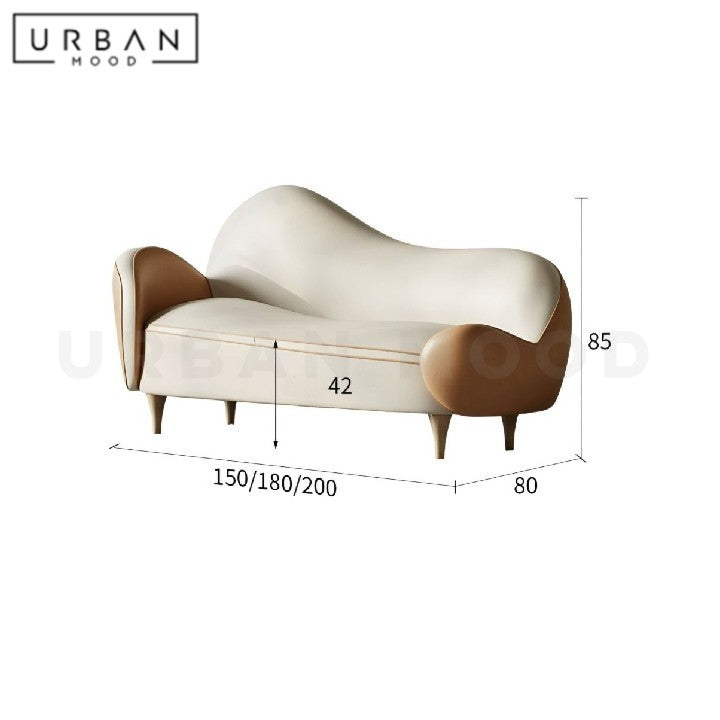 ADAMO Modern Leather Sofa